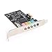 PCI-E Express 6 Channel 5.1 CMI8738 Audio Sound Card PC Computer Compatible Ordinary Sound Card Extension Card for Windows