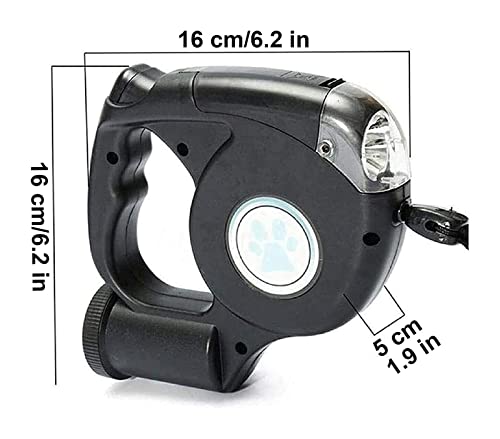 Laisse rétractable pour chien jaune pour sécuriser les sorties de nuit - 3