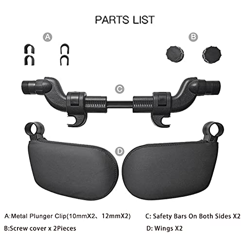 Autostoel Laterale Hoofdsteun, Lederen Hoofdsteunkussen Met Telescopische Stang En Verschuifbare Clips Voor Kinderen En Volwassenen, Zwart (Kleur : E) - Image 7