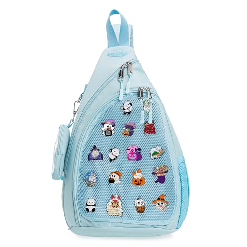 Mens Womens Oxford Ita Bag Pin Display Chest Pack Single Shoulder Bag Sport Backpack Packs Hiking Daypack