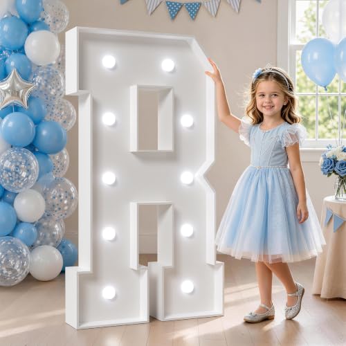 Image of Marquee Letters 4 Feet Tall, Cool Light Up Letters R for Party Decor