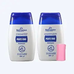 Kit para Piolhos Shampoo e Condicionador com Pente Fino