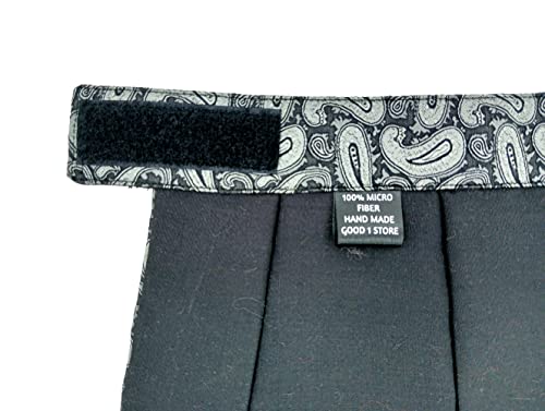 Image of formal cravat set for men with pocket square Men's Cravat Necktie, Self Design Microfiber Dark Multi color Free Size