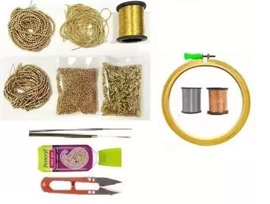 vahvaa Embroidery and AARI Work KIT (6 INCH Embroidery Ring)-image-48