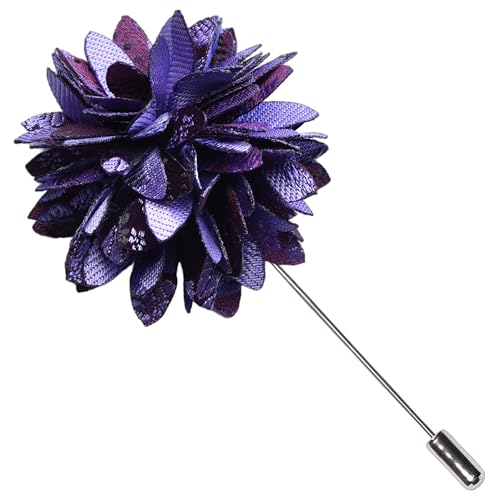 Image of GUSLESON 3.15 inch(8cm) Mens Floral Tie and Lapel Pin Necktie Hankerchief Cufflinks Set for Men