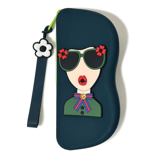 Étui à lunettes en néoprène léger avec fermeture éclair pour voyage portable