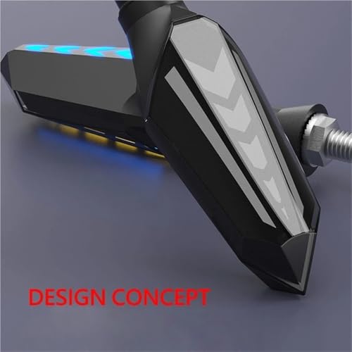 Luces intermitentes de flujo para rutas nocturnas seguras en moto con perno M10 5