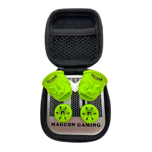 MagConPro - Thumb Sleeve Kit - Compatible with Xbox, Playstation, Nintendo Switch and PC Controllers (Regular, Green)