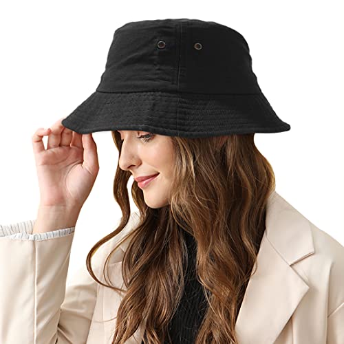 Image of Unisex Bucket Hat Summer UPF 50+ Sun Protection Outdoor Beach Fishing Travel Hiking Hat