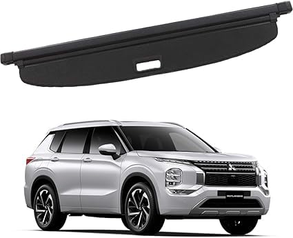Auto versenkbare hinteren Kofferraum Paket Regal Cargo Covers per Mitsubishi Outlander 2023+, Gepäck Vorhang Privatsphäre schützendes Zubehör