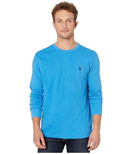 Image of U.S. Polo Assn. Men's Cotton Regular Fit Long Sleeve Crew Neck Solid Thermal Shirt