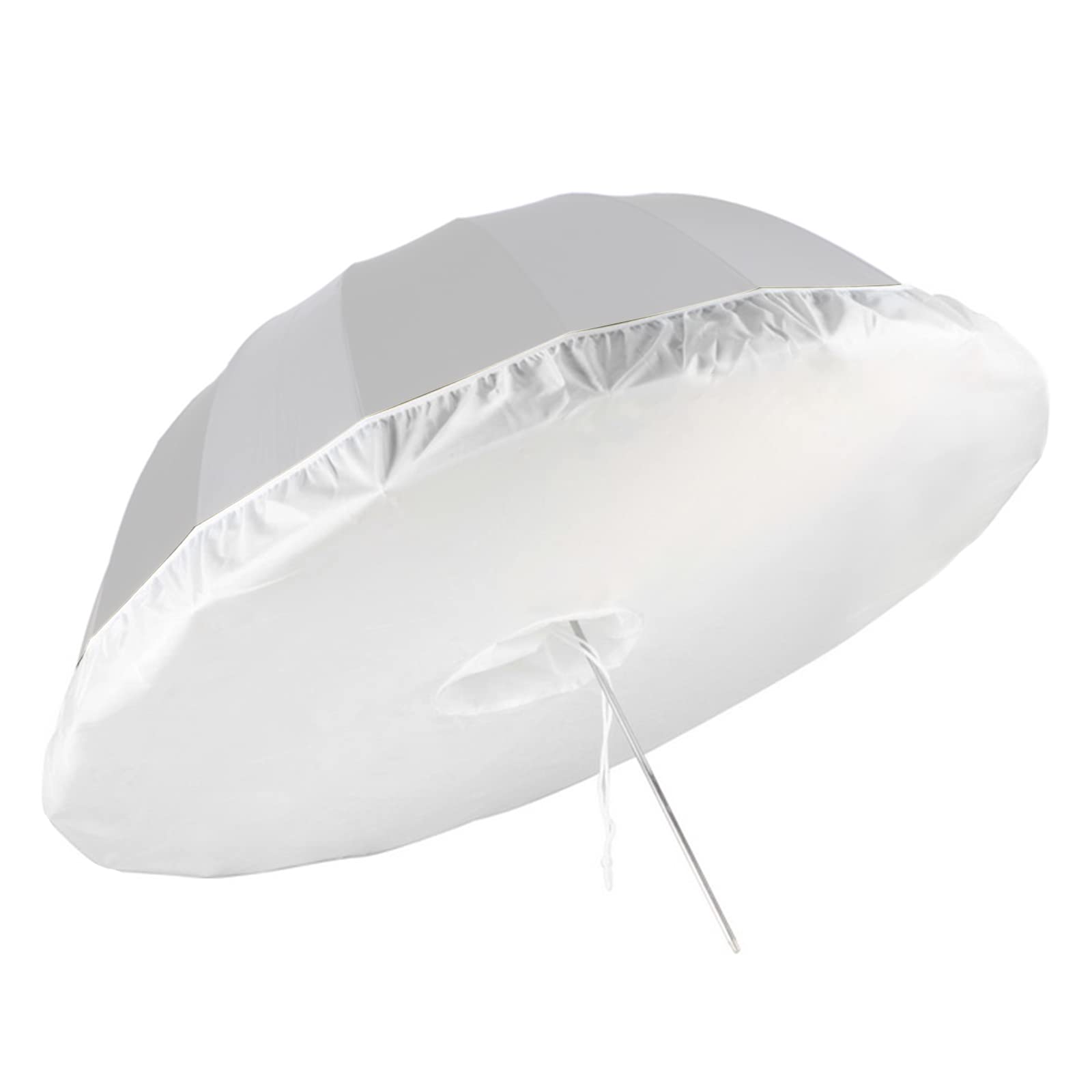 Diffusore di ombrello per studio fotografico, professionale, panno morbido, per 16 aste, 105 cm, nero/argento, ombrello di illuminazione riflettente parabolico