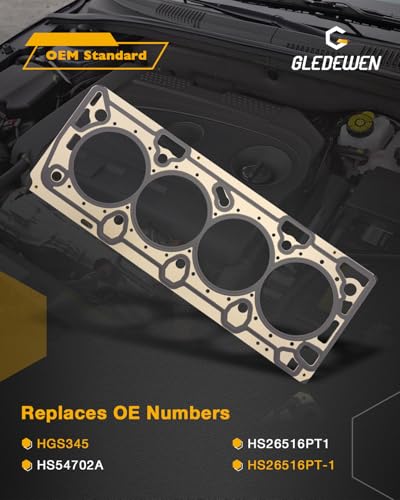 Image of Engine Head Gasket Set 1.8 L, Compatible with 2011-2017 Chevy Sonic /Cruze L4 DOHC 16V, w /Head Bolts, MLS Headgasket, Valve Cover Gasket, O-Rings, Replace# HGS345, HS26516PT, HS54702A, HS26516PT-1