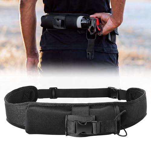 1 Pcs Bear Spray Holster with Quick Release Buckle (Spray Not Included) Nylon Belt Waist Holster for 7.9 & 9.2fl Oz Canister Portable Holder & Elastic Cord Design for Hiking Backpack Camping