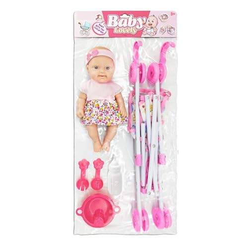 pour Tout-Petits avec Poussette,Ensemble De avec Poussette - Chaise De Salle À Manger pour Tout-Petits, Accessoires De pour Enfant - Ensemble De Jeu De...