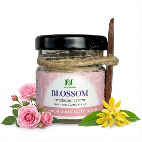 Image of Blossom Deodorant Cream For Women | Aluminium & Baking Soda Free | Deo for Man, Deo for Woman | with Rose, Ylang Ylang and Lavender (30 g, Pack of 1, Unisex)
