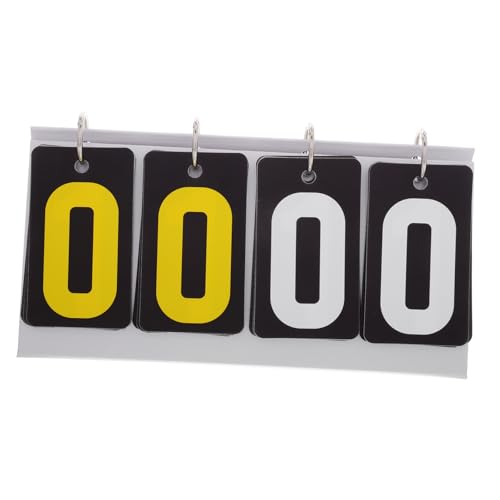 BESTonZON Updates 4- Portable Flip Scoreboard for Sports Tabletop Scoreboard Large Font