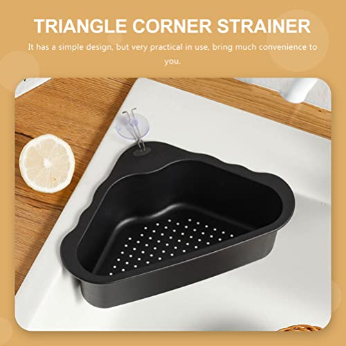 Colador triangular de acero inoxidable para fregadero miniatura 3