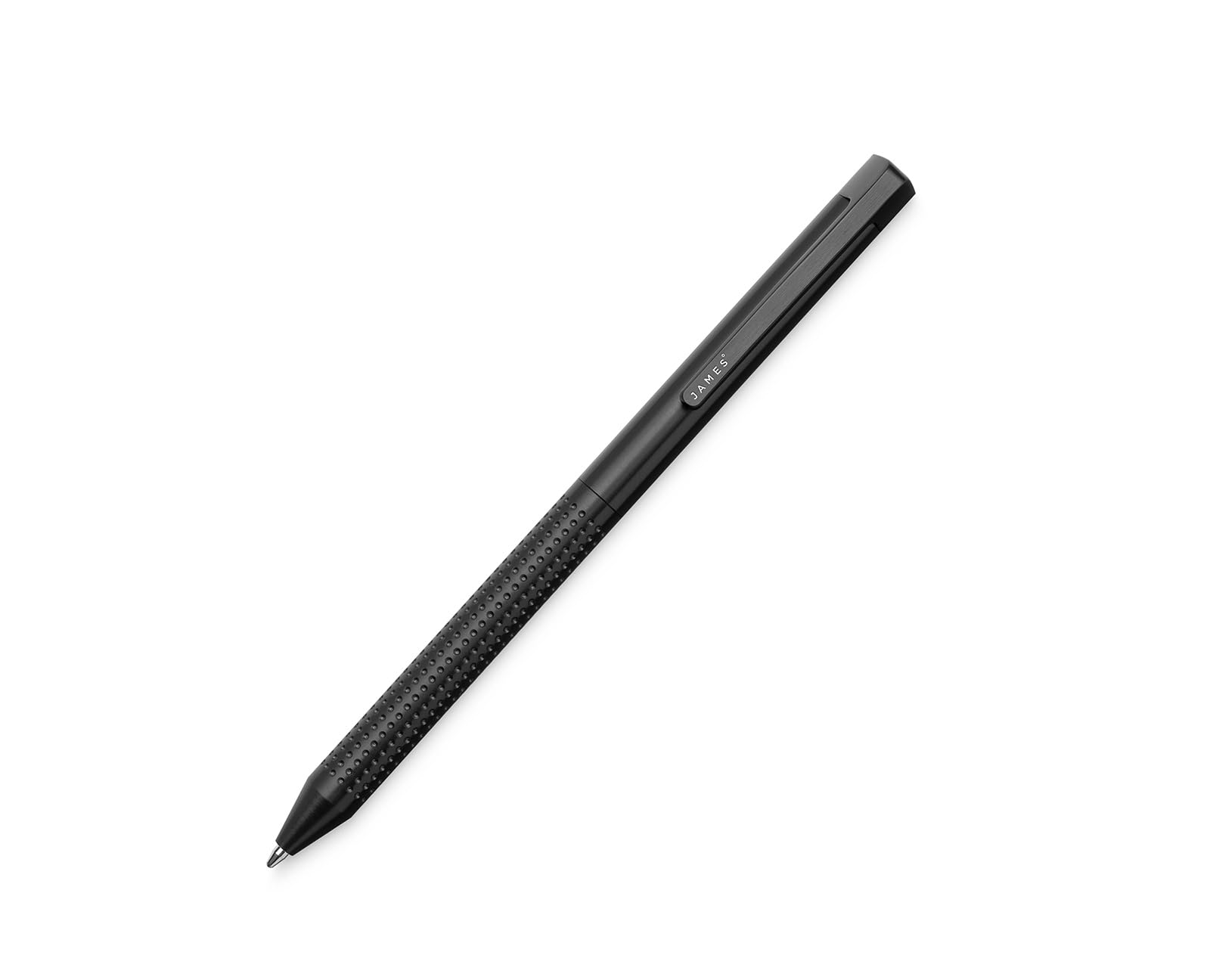 JAMES Bolen EDC Twist-Retractable Pen Slim Machined Stainless Steel Barrel Designed for Daily Carry Black