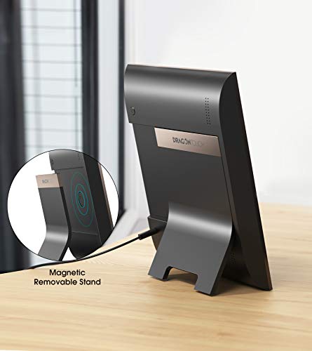 Dragon Touch WiFi Digital Picture Frame, 10 Inch IPS Touch Screen HD Display, Magnetic Stand, 16GB Storage, Motion Sensor, Auto-Rotate, Share Photos and Videos via App or E-Mail (Classic 10 Elite)