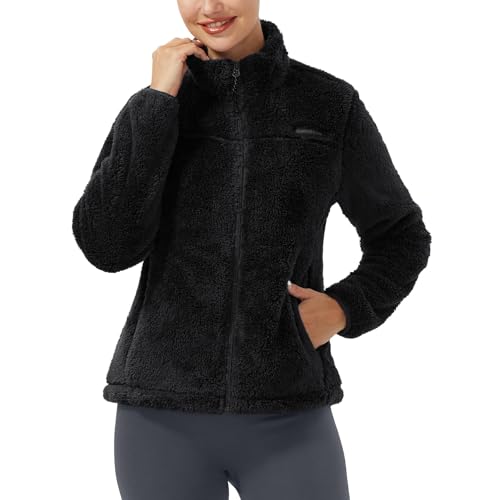 Veste polaire épaisse à col montant avec poches fonctionnelles