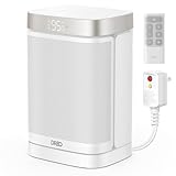 Dreo Space Heater for Bathroom and Indoor, Portable Heater, 1500W Safe and Quiet PTC Ceramic Heater, 41-95°F Digital Thermostat, 70°Oscillating, Remote, ALCI Safety Plug, 12h Timer, 5 Modes, White
