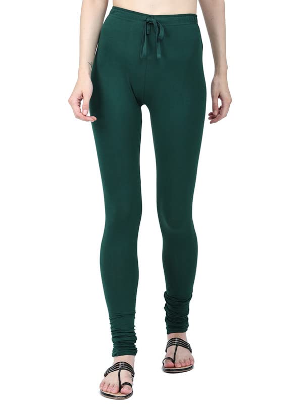 Image of Robinbosky Cotton Churidhar Leggings for Women - Stylish, Stretchable & Flattering Fit for All-Day Comfort