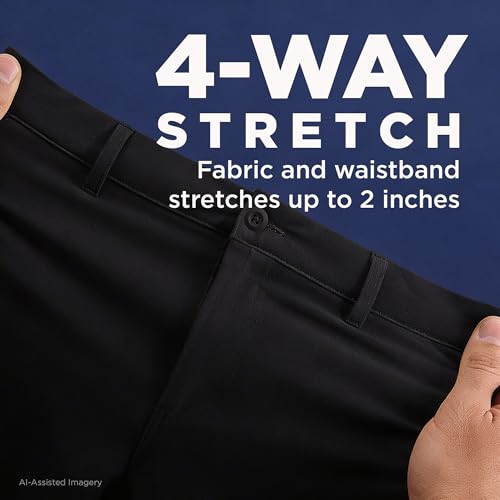 Haggar Men's Sport Travel Performance Short - 7 and 9 Inch Inseams Black - image 3