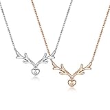 ZOCAI Fine S925 Silver Necklace Choker Girl Simple Sexy Clavicle Chain Charms Adjustment Accessories for Women Girl Jewelry Gift (Rose-Gold)