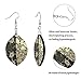 Tribal Seam Turtles Enthic Turtles Vintage Pattern Copper Plated Silver Earring Wood Drop Lightweight Earrings