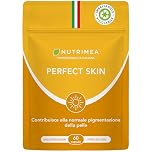Perfect Skin | Integratore di Betacarotene per Abbronzatura Forte e Duratura | Con Licopene, Bardana e Rame | Protezione della Pelle | 60 Capsule | 2 Mesi di Scorta | Nutrimea