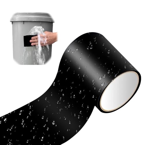 Hugfads Cinta Adhesiva Impermeable 1.5m,Cinta Impermeable PVC para Protección y Reparación de Tuberías,Resistente a la Corrosión y al Desgaste