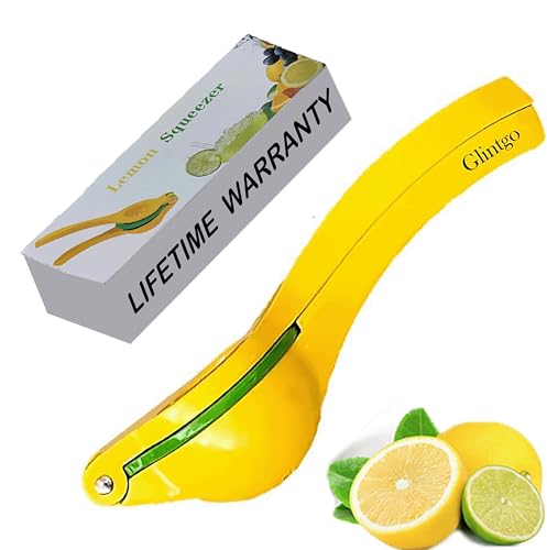 Metal 2-in-1 Lemon Squeezer - Heavy-Duty Hand Juicer for Lemons, Limes & Oranges - Manual Citrus Juicer & Zester - Durable, Easy-to-Clean Lemon Juicer Squeezer - Must-Have Kitchen Gadget 2025