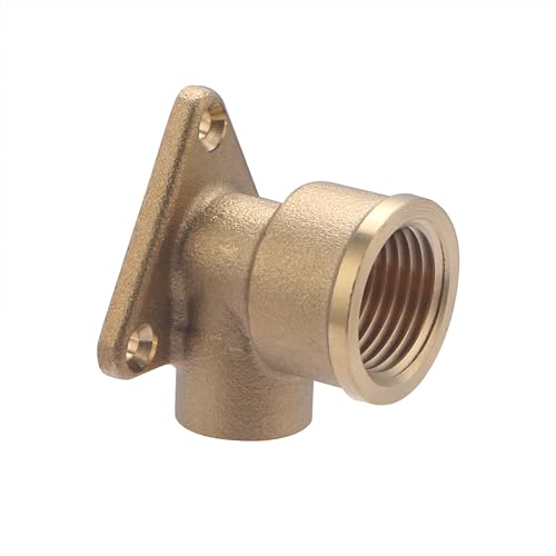 Raccord Laiton à Souder Ø14 - Coude Applique Murale Femelle 15x21 NOYON & THIEBAULT