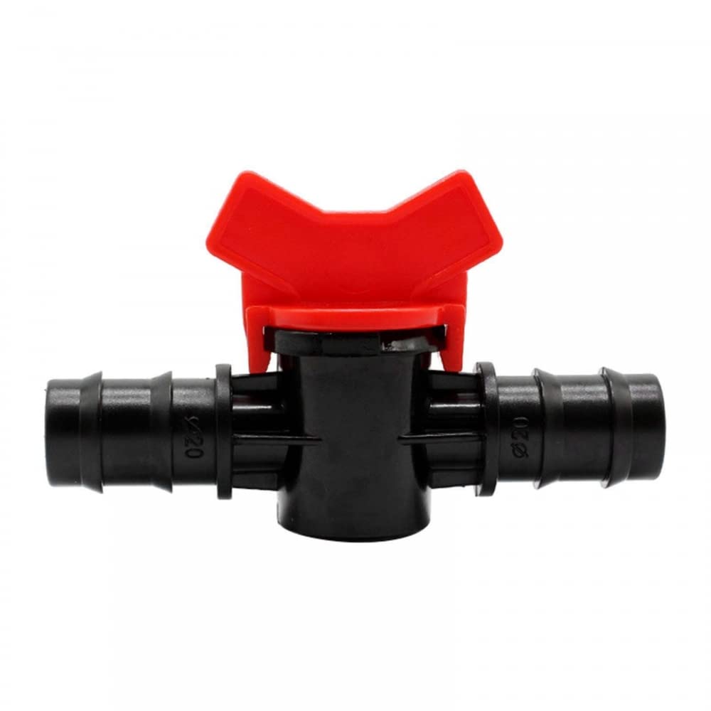 Dongker Barbed Ball Valve,12Mm/16Mm/12Mm To 16Mm Barb Connector Shut Off Switch For Garden Drip Irrigation Aquarium Hose Tube