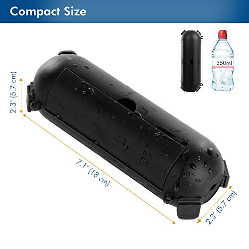 Restmo 2 Pack Compact Outdoor Extension Cord Cover, Ip44 Waterproof Box And Safety Housing Case, Ideal To Protect Outdoor Plugs, Electrical Connections, Holiday Decoration Lights, Size Small, Black #TOP3