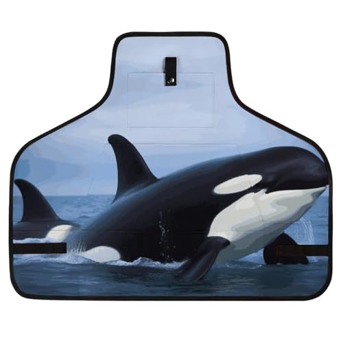 Delantal de trabajo resistente unisex con 8 bolsillos miniatura 1