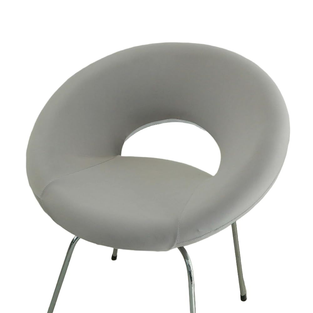 Liwlliua Light Gray B Swivel Bar Stool Chair Covers, Hollow Backrest Stretch Chair Cover Slipcovers For Round Curved Back Vanity Chairs Bar Stools, Washable Kitchen Chair Slipcovers,,4Pcs