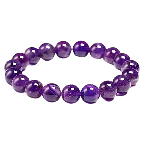 Gemz MineGenuine Quality Certified Amethyst 8mm Bracelet With Certificate Katela Ratan Bracelet Amythist Bracelet Amethyst Bracelet Original Certified For Men & Women Wearing