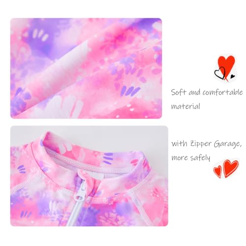 image for UMELOK Toddler Girl Swimsuit Baby Rash Guard Swimwear Rashguard UPF 50