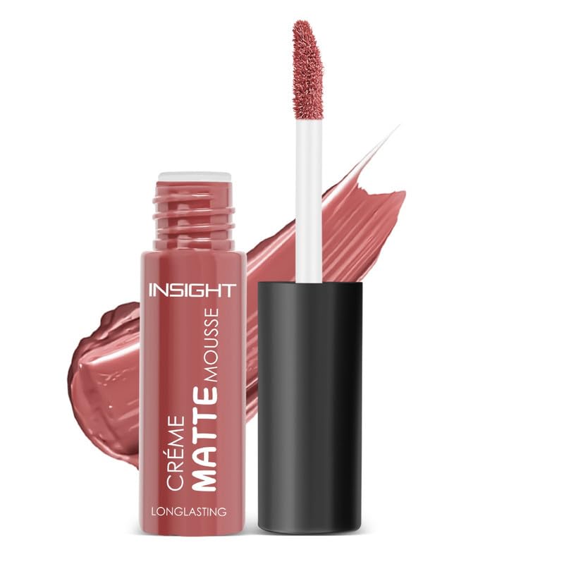 Insight Cosmetics Crème Matte Mousse|Creamy Mousse Lipstick | Lasts 12 Hours | Waterproof & Smudgeproof (FIRE FLY)