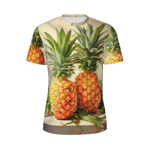 T-shirt ananas homme léger contre la chaleur vêtement anti-transpirant