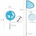 Miraclekoo 4 Pack Kids Telescopic Butterfly Net Colorful Insect Bug Net for Catching Butterfly Bugs Insects and Fishing - Extendable 34