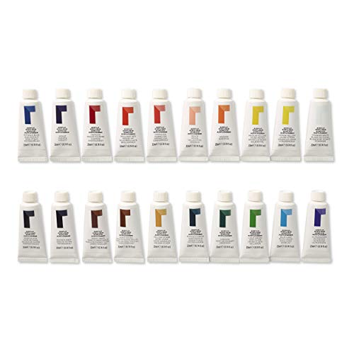 Image of Reeves Acrylic Paint-10ml, Set of 24