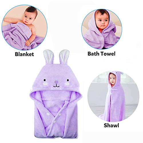 Romasa RO-TO-WE01 Toddler Hooded Bath Towel Ultra Soft Towel Highly Absorbent Bathrobe Blanket For Boys Girls- 27.5 Inch X 55 Inch  thumb #6