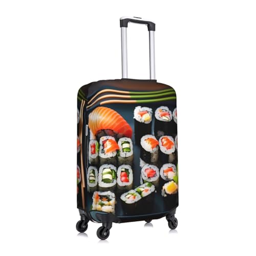 Sushi Pattern Print Luggage Suitcase Cover Protector Luggage Washable Covers With Concealed Zipper3