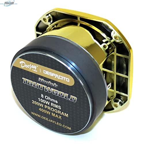 Tweeter Deejay LED TBHTWGOLD doré pour vos trajets en musique