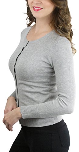 Image of ToBeInStyle Women's Long Sleeve Button Down V-Neck Cardigan