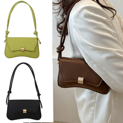 Vintage Women's Shoulder Bag PU Leather Crossbody Purse With Metal Buckle Spacious Underarm Handbag For Work Or Shopping2