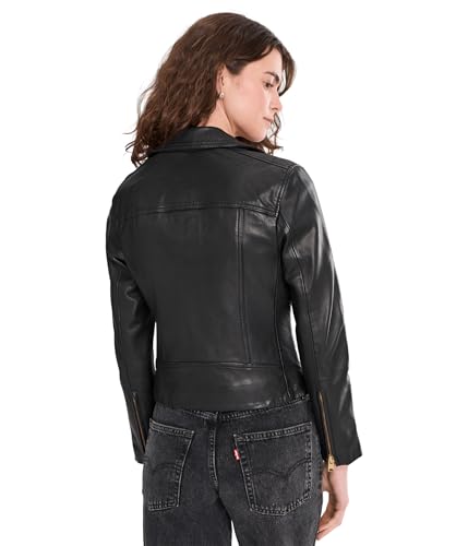 Image of AllSaints Women's Leather Jacket Dalby Biker